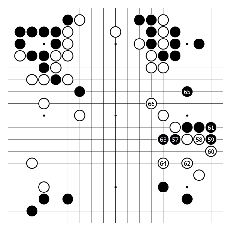 iAyPQ, 白棋围住左